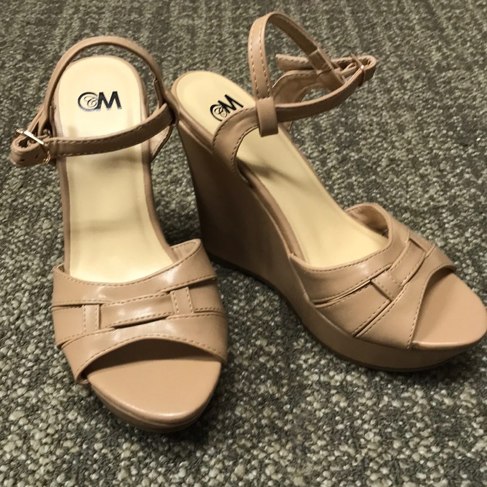 Beige Sandal Wedges
